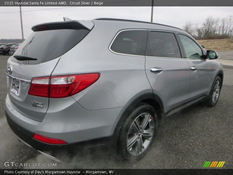 Circuit Silver / Beige 2015 Hyundai Santa Fe Limited AWD