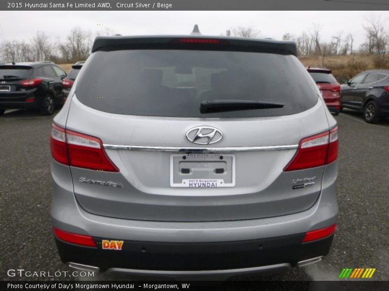 Circuit Silver / Beige 2015 Hyundai Santa Fe Limited AWD