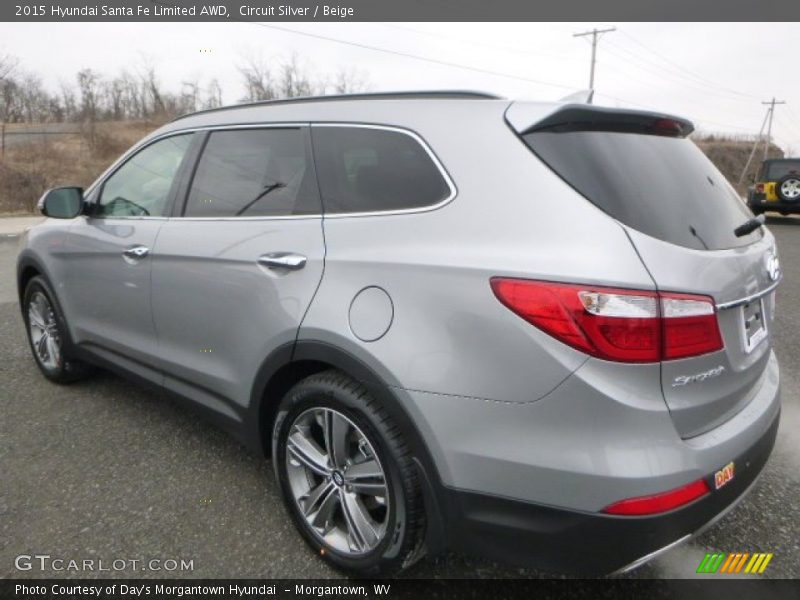 Circuit Silver / Beige 2015 Hyundai Santa Fe Limited AWD