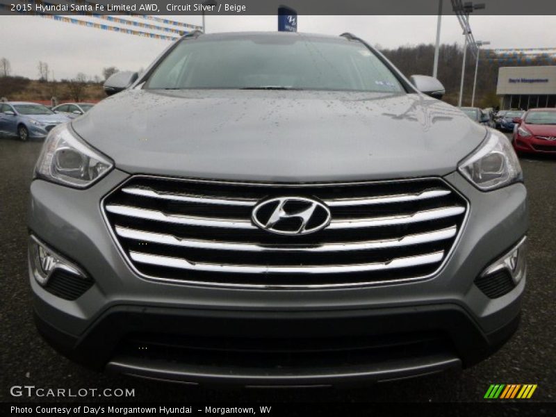 Circuit Silver / Beige 2015 Hyundai Santa Fe Limited AWD