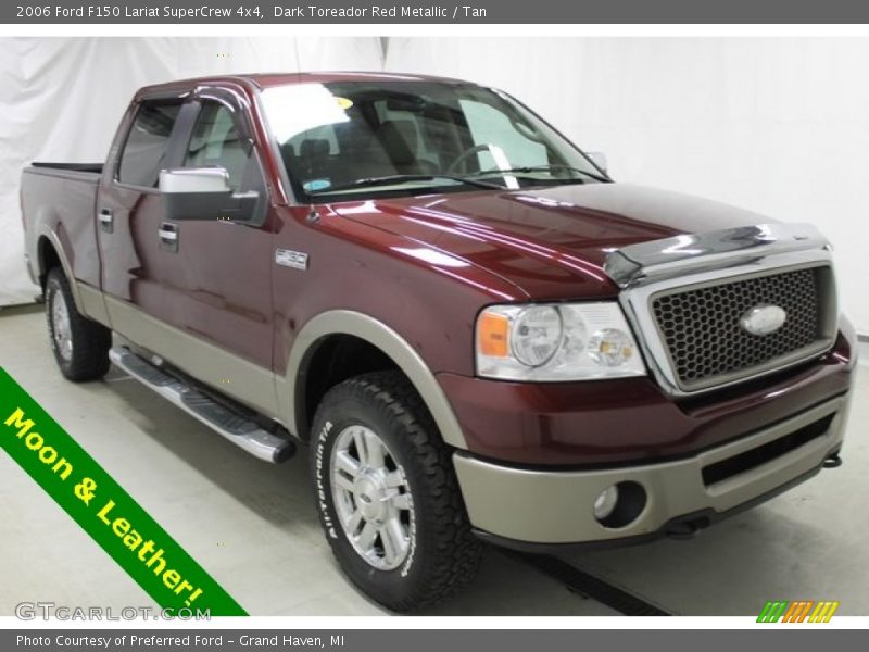 Dark Toreador Red Metallic / Tan 2006 Ford F150 Lariat SuperCrew 4x4