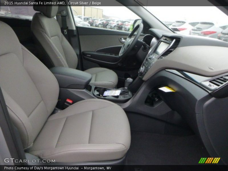 Circuit Silver / Beige 2015 Hyundai Santa Fe Limited AWD