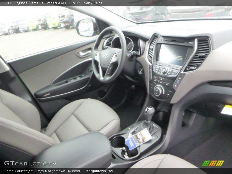 Circuit Silver / Beige 2015 Hyundai Santa Fe Limited AWD