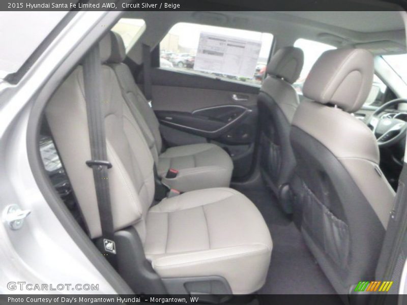 Circuit Silver / Beige 2015 Hyundai Santa Fe Limited AWD