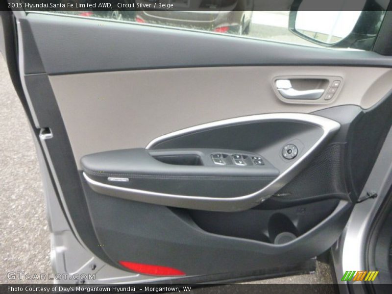 Circuit Silver / Beige 2015 Hyundai Santa Fe Limited AWD