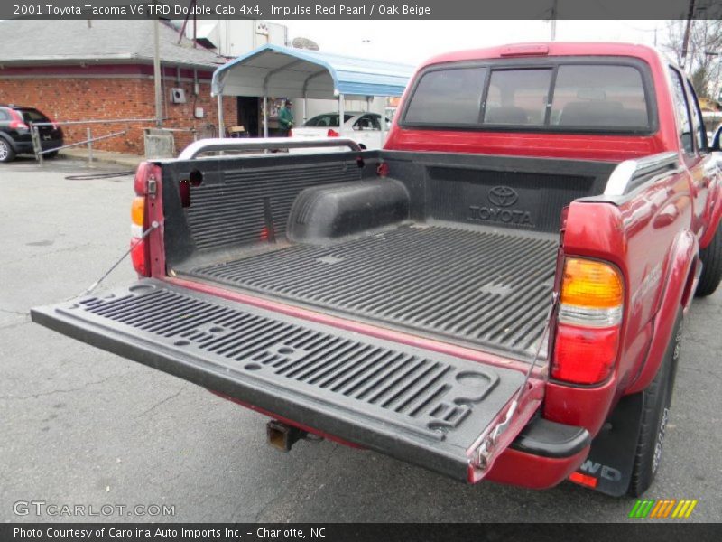 Impulse Red Pearl / Oak Beige 2001 Toyota Tacoma V6 TRD Double Cab 4x4