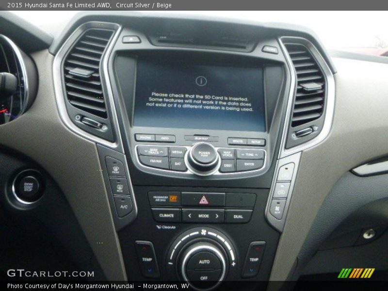 Circuit Silver / Beige 2015 Hyundai Santa Fe Limited AWD