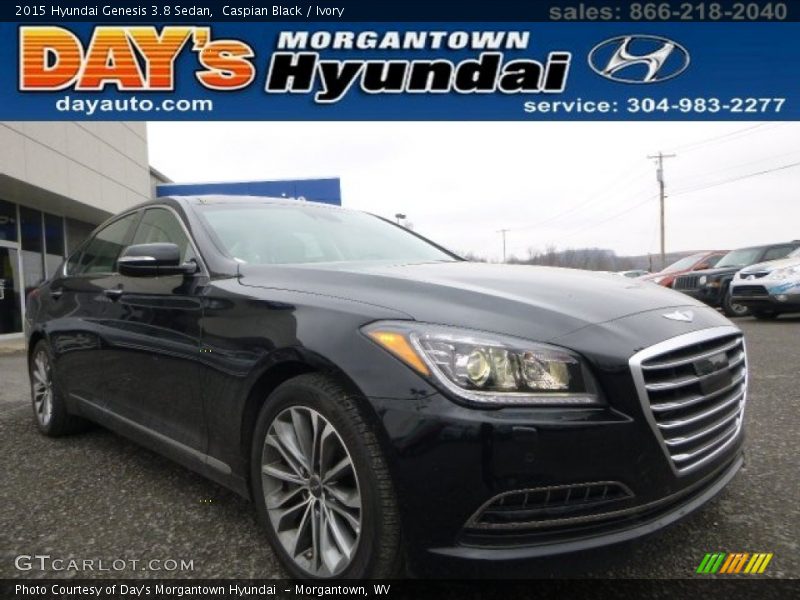 Caspian Black / Ivory 2015 Hyundai Genesis 3.8 Sedan