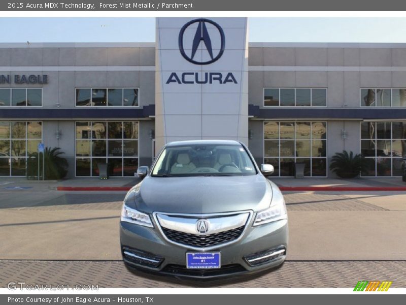 Forest Mist Metallic / Parchment 2015 Acura MDX Technology