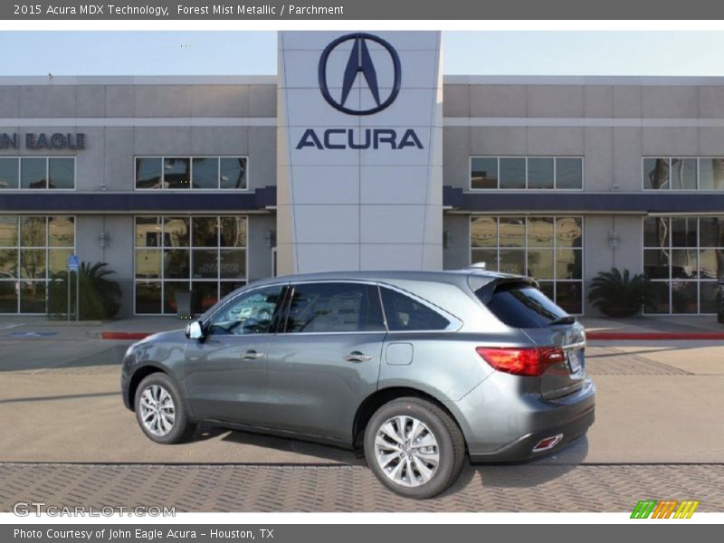 Forest Mist Metallic / Parchment 2015 Acura MDX Technology