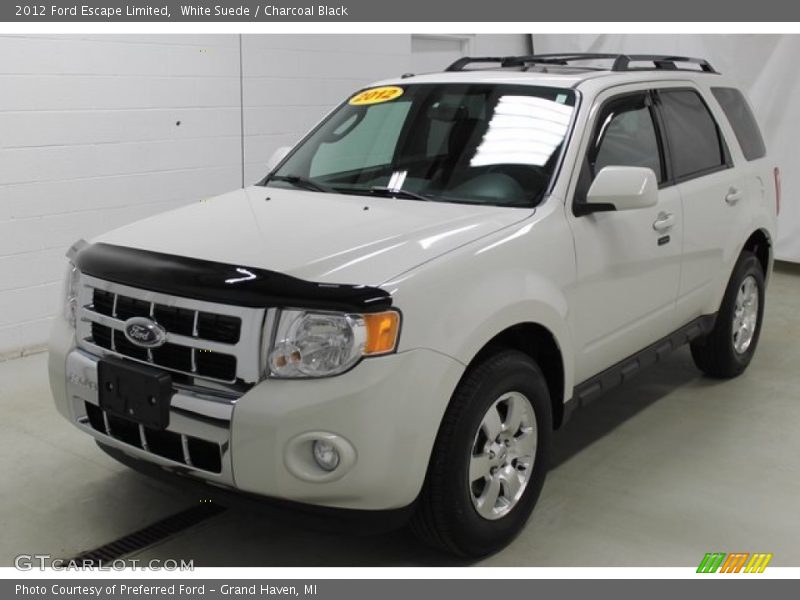 White Suede / Charcoal Black 2012 Ford Escape Limited