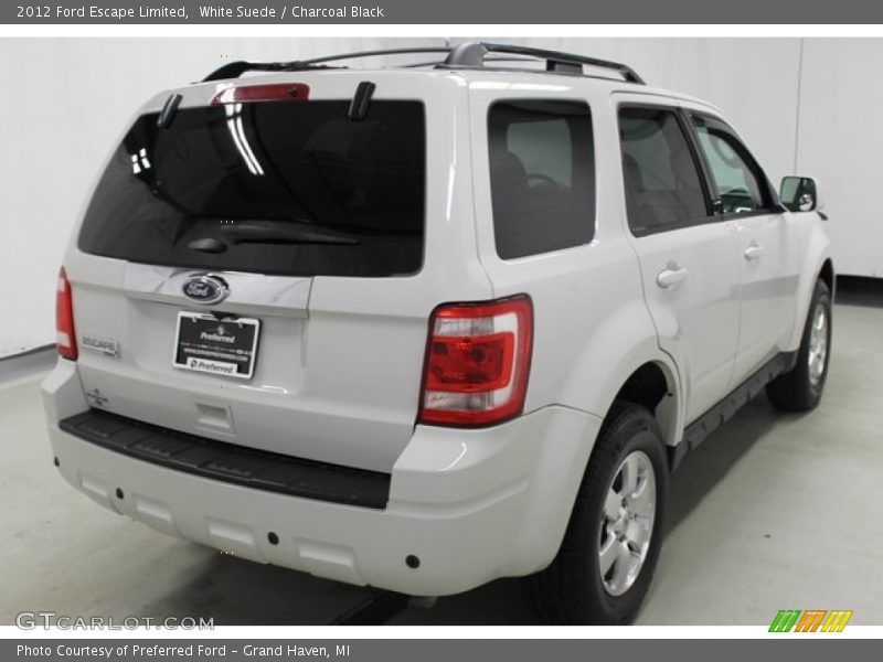White Suede / Charcoal Black 2012 Ford Escape Limited
