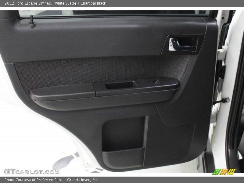 White Suede / Charcoal Black 2012 Ford Escape Limited