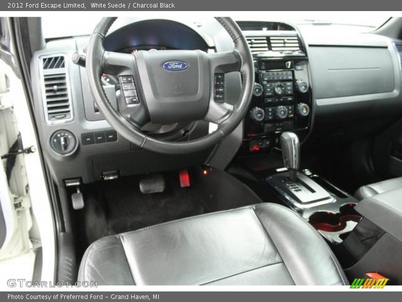 White Suede / Charcoal Black 2012 Ford Escape Limited