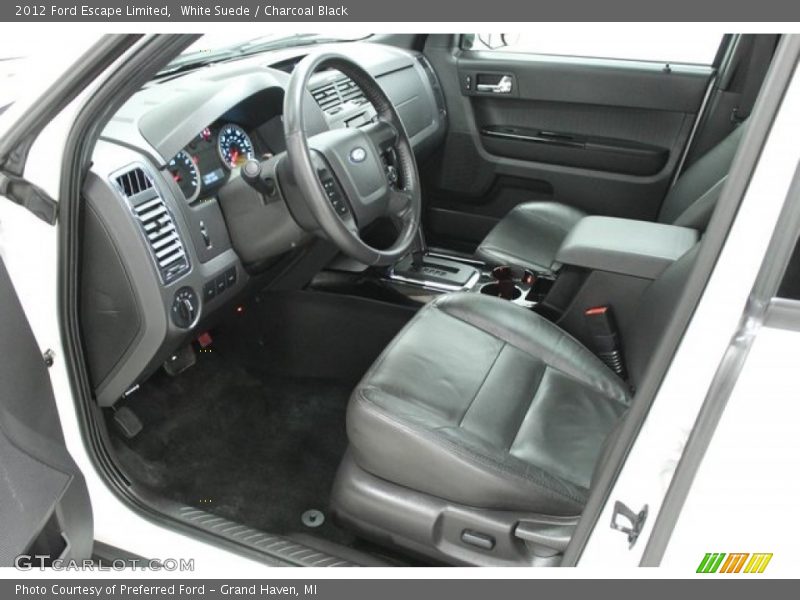 White Suede / Charcoal Black 2012 Ford Escape Limited