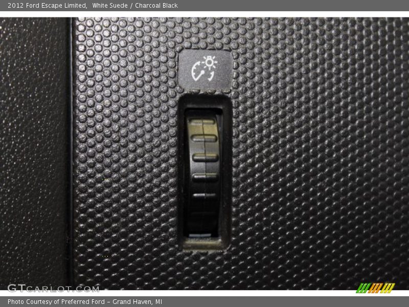 White Suede / Charcoal Black 2012 Ford Escape Limited