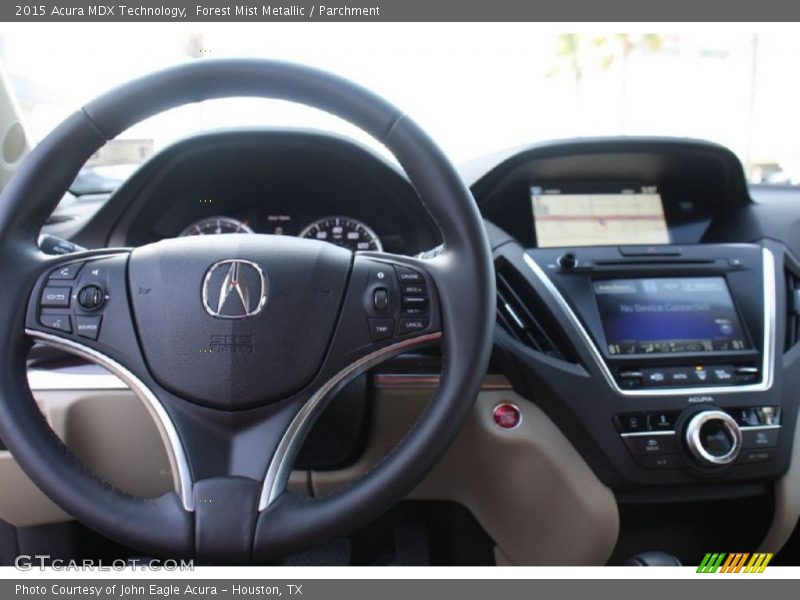 Forest Mist Metallic / Parchment 2015 Acura MDX Technology