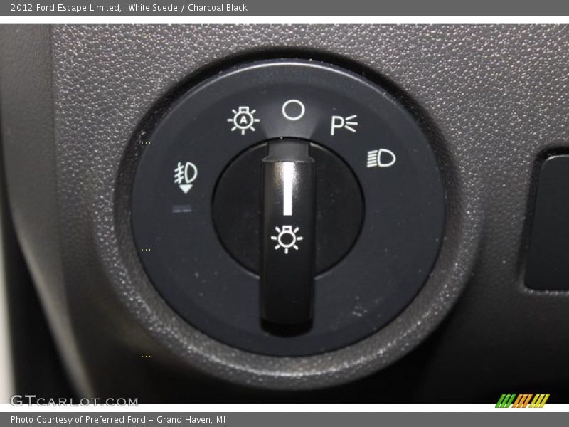 White Suede / Charcoal Black 2012 Ford Escape Limited