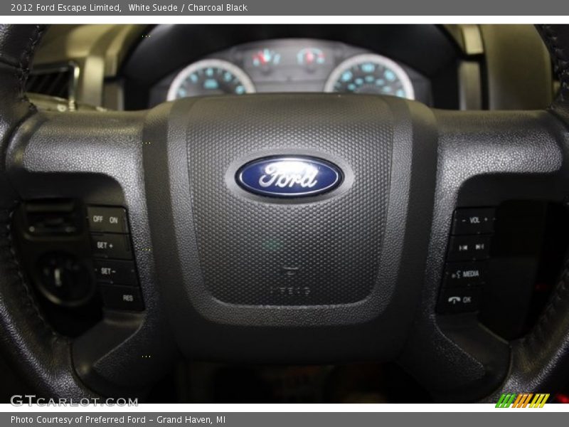White Suede / Charcoal Black 2012 Ford Escape Limited