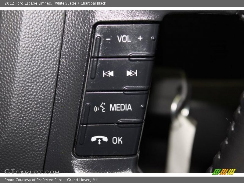 White Suede / Charcoal Black 2012 Ford Escape Limited
