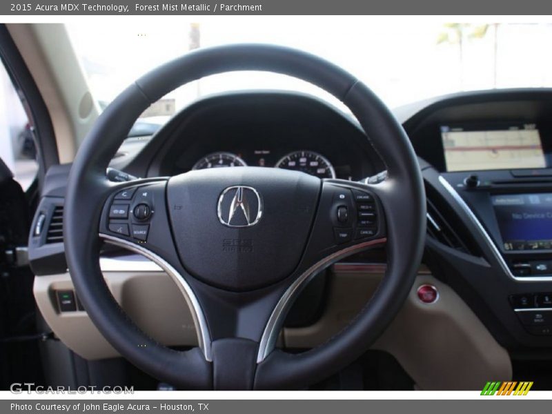 Forest Mist Metallic / Parchment 2015 Acura MDX Technology