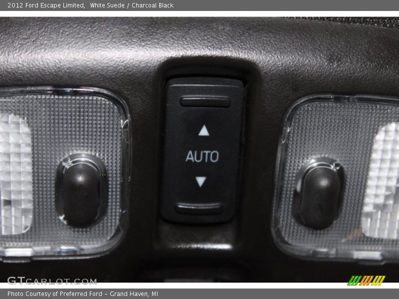 White Suede / Charcoal Black 2012 Ford Escape Limited