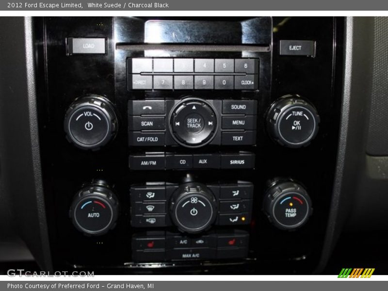 White Suede / Charcoal Black 2012 Ford Escape Limited