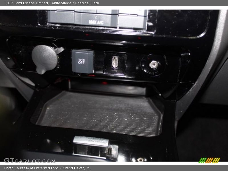 White Suede / Charcoal Black 2012 Ford Escape Limited