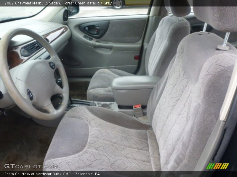 Forest Green Metallic / Gray 2002 Chevrolet Malibu LS Sedan