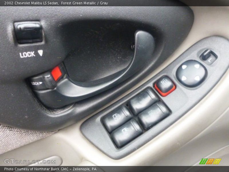 Forest Green Metallic / Gray 2002 Chevrolet Malibu LS Sedan