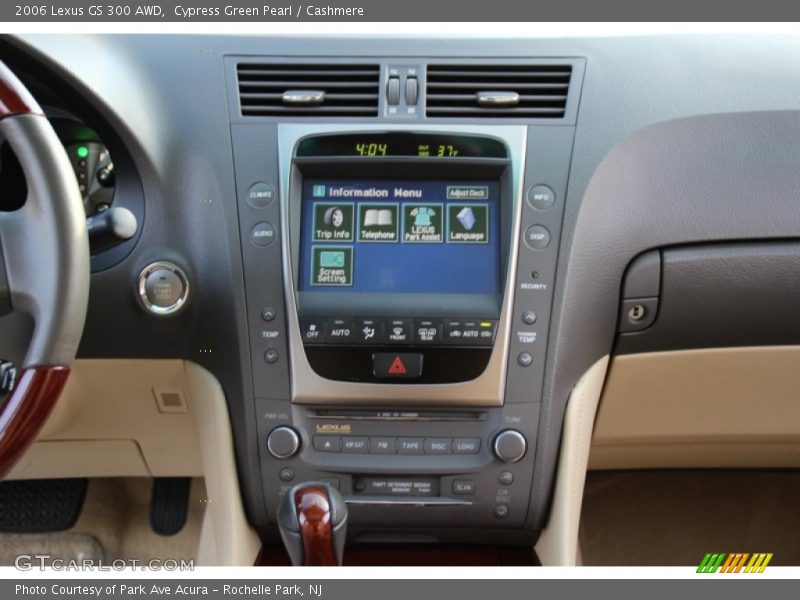Cypress Green Pearl / Cashmere 2006 Lexus GS 300 AWD