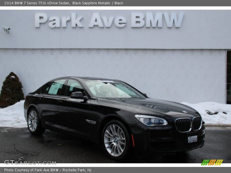 Black Sapphire Metallic / Black 2014 BMW 7 Series 750i xDrive Sedan