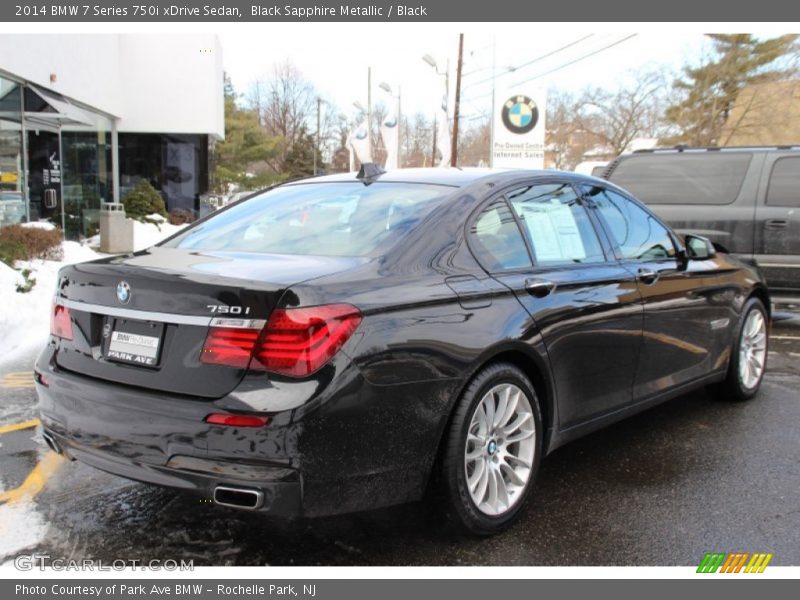Black Sapphire Metallic / Black 2014 BMW 7 Series 750i xDrive Sedan