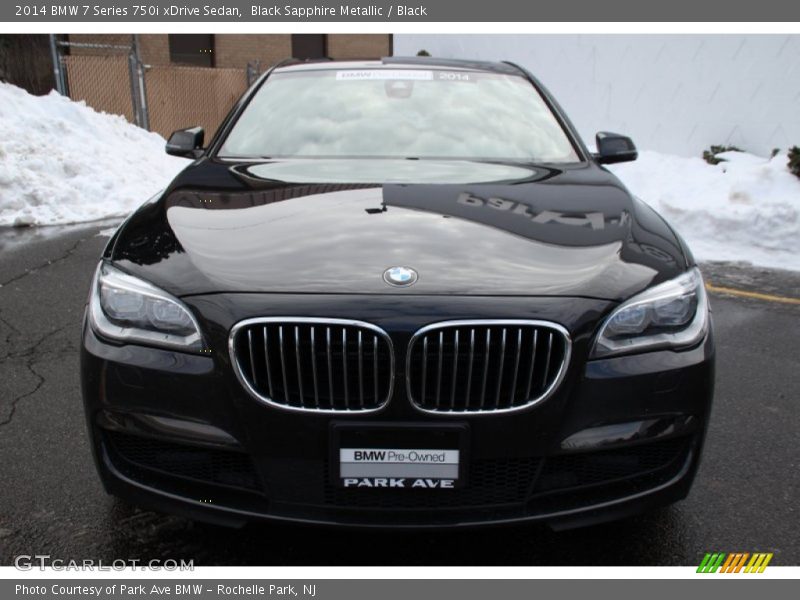 Black Sapphire Metallic / Black 2014 BMW 7 Series 750i xDrive Sedan