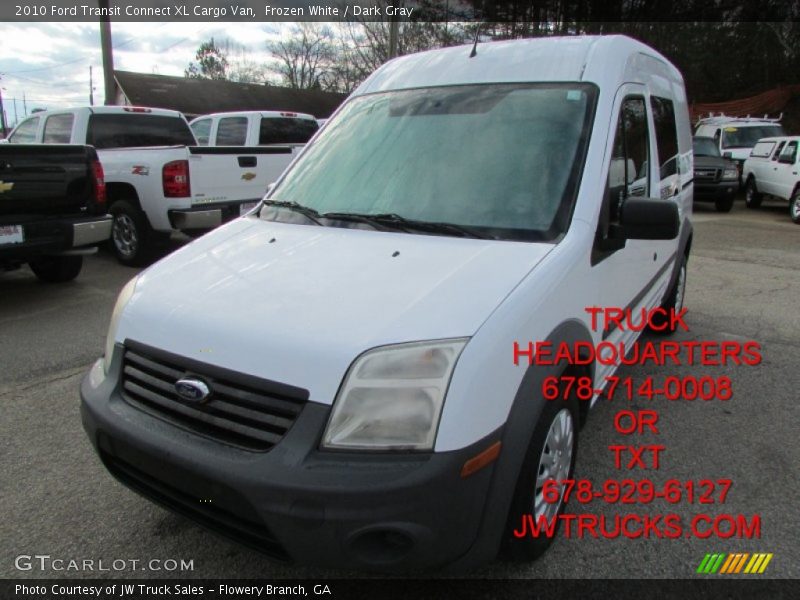 Frozen White / Dark Gray 2010 Ford Transit Connect XL Cargo Van
