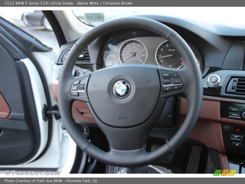 Alpine White / Cinnamon Brown 2012 BMW 5 Series 528i xDrive Sedan