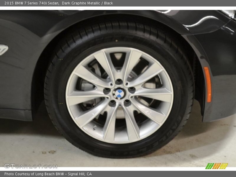 Dark Graphite Metallic / Black 2015 BMW 7 Series 740i Sedan