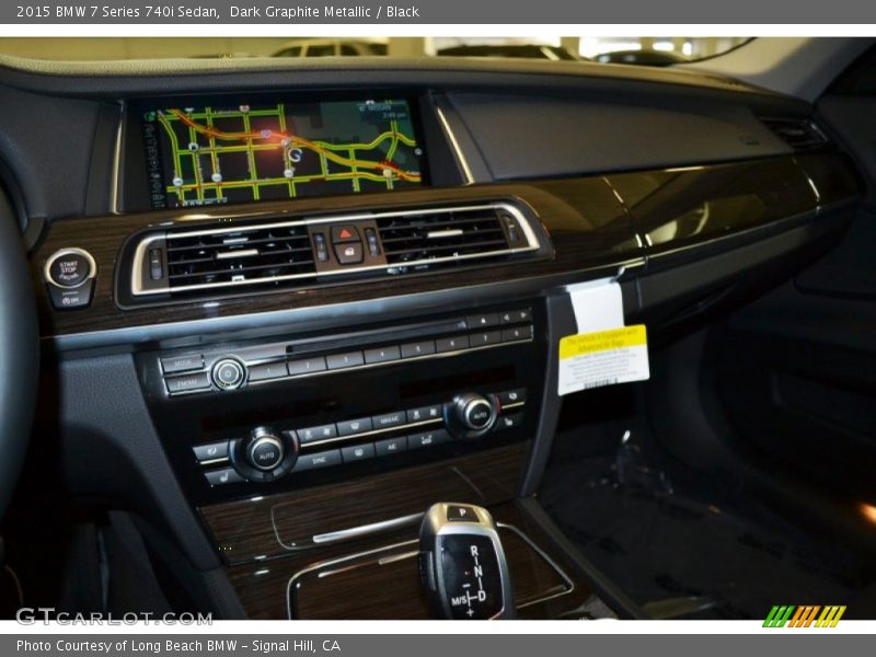 Dark Graphite Metallic / Black 2015 BMW 7 Series 740i Sedan