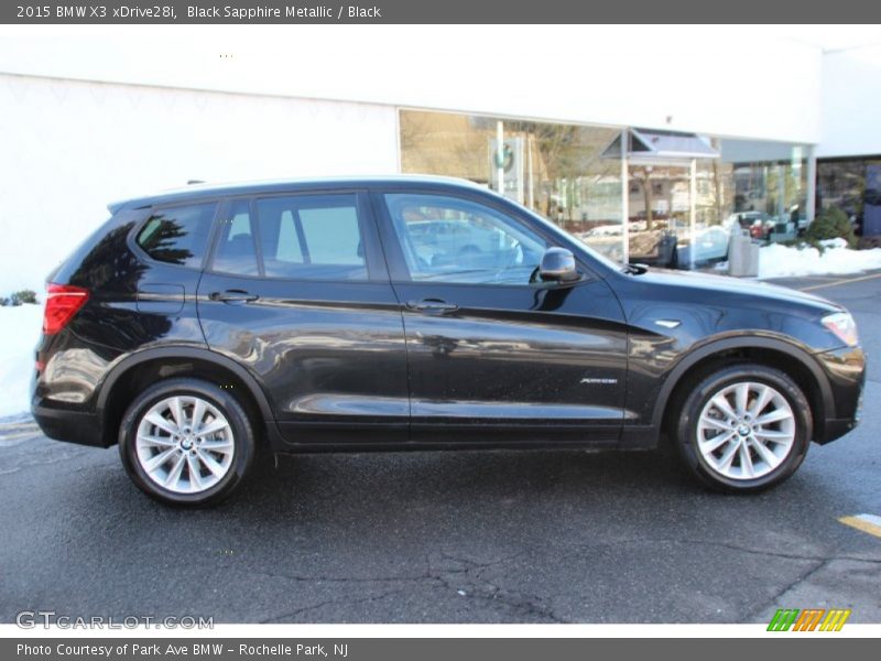 Black Sapphire Metallic / Black 2015 BMW X3 xDrive28i