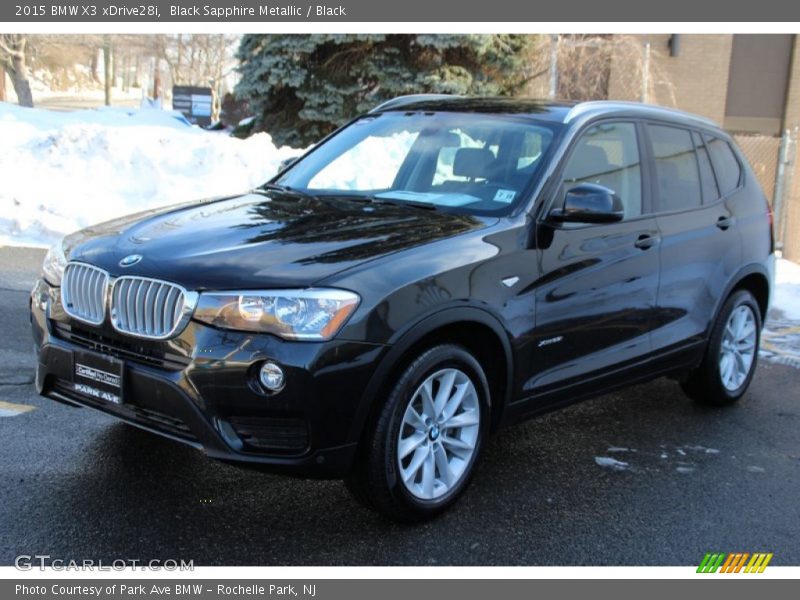 Black Sapphire Metallic / Black 2015 BMW X3 xDrive28i