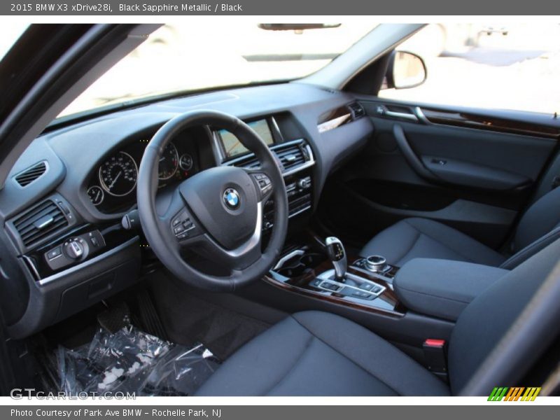Black Sapphire Metallic / Black 2015 BMW X3 xDrive28i