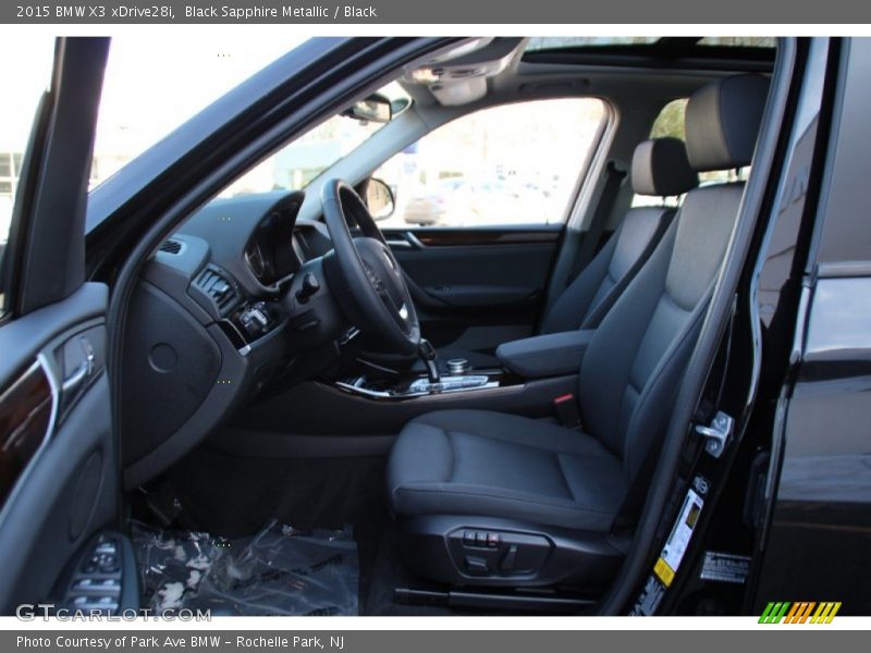Black Sapphire Metallic / Black 2015 BMW X3 xDrive28i