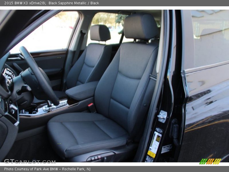 Black Sapphire Metallic / Black 2015 BMW X3 xDrive28i