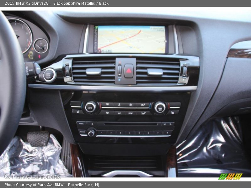 Black Sapphire Metallic / Black 2015 BMW X3 xDrive28i