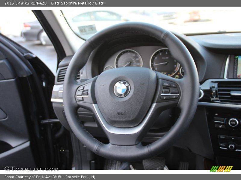 Black Sapphire Metallic / Black 2015 BMW X3 xDrive28i