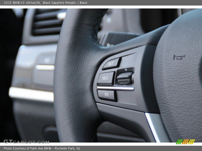 Black Sapphire Metallic / Black 2015 BMW X3 xDrive28i
