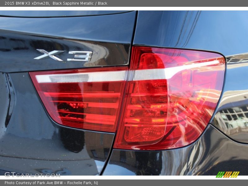 Black Sapphire Metallic / Black 2015 BMW X3 xDrive28i