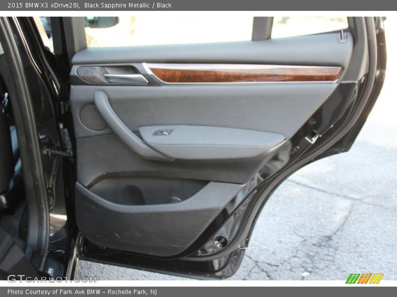 Black Sapphire Metallic / Black 2015 BMW X3 xDrive28i