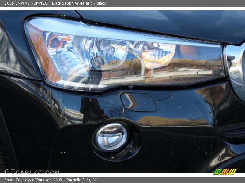 Black Sapphire Metallic / Black 2015 BMW X3 xDrive28i