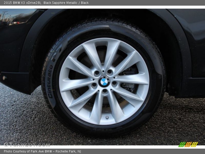 Black Sapphire Metallic / Black 2015 BMW X3 xDrive28i